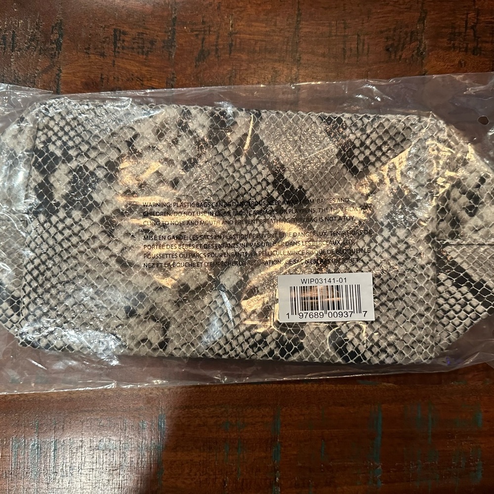 TARTE Snake Skin Cosmetic Bag NEW